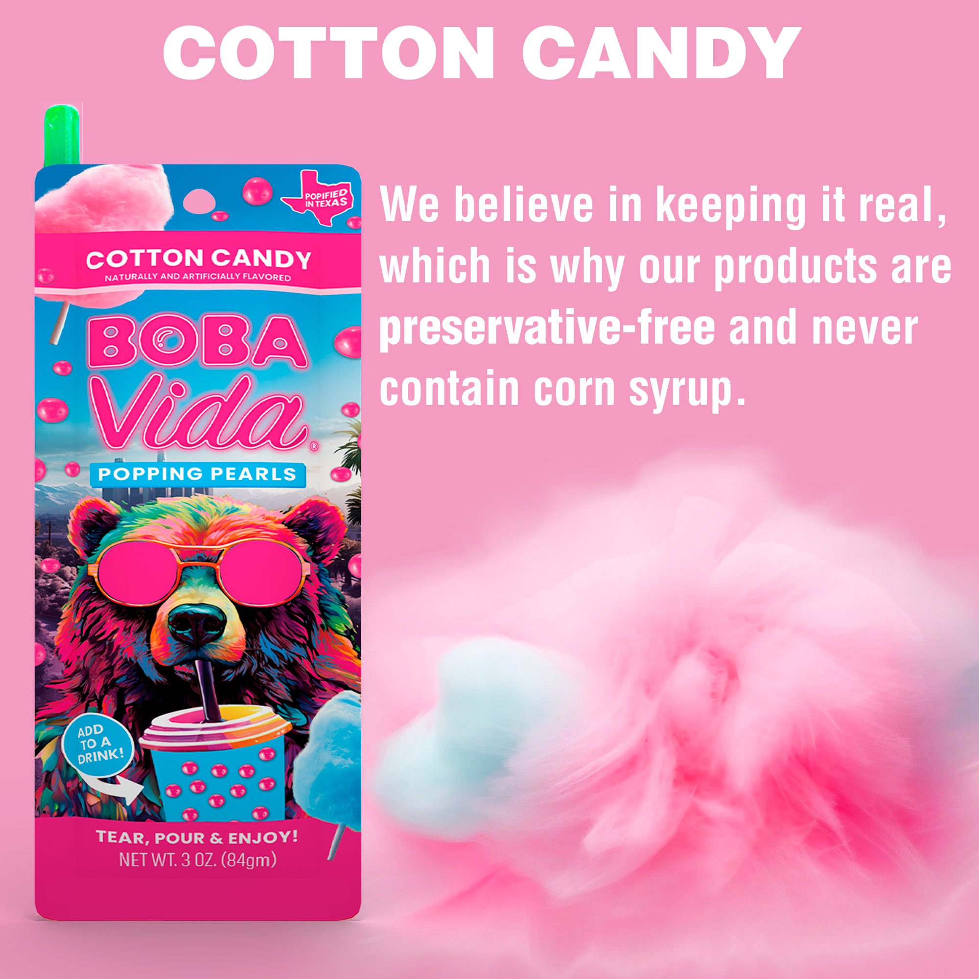 Cotton Candy Popping Boba (10 pouches)