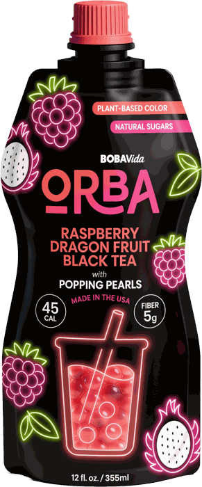 Raspberry Dragon Fruit Black Tea pouch