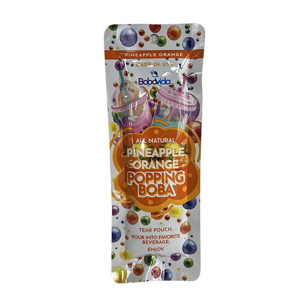 Pineapple Orange Popping Boba (10 pouches)
