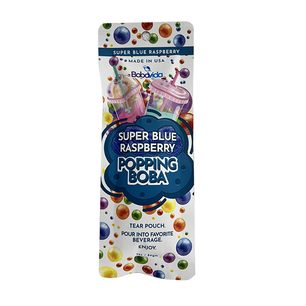 Super Blue Raspberry Popping Boba Case