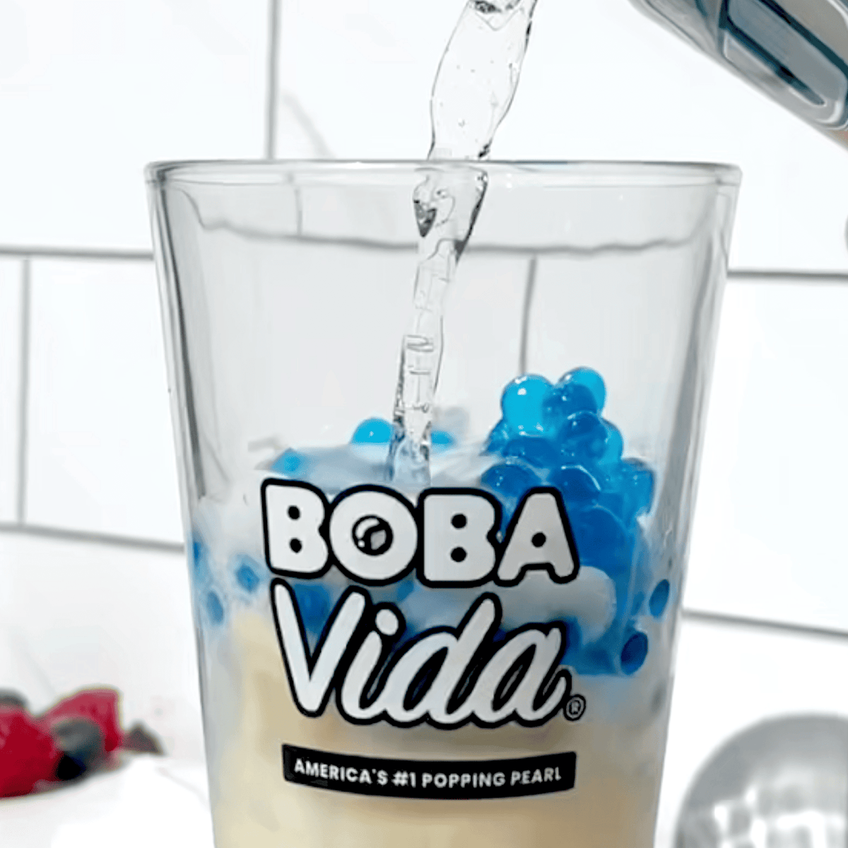 Blue Raspberry Popping Boba Pearls (10 Pouches) – Sweet & Tart Berry Burst