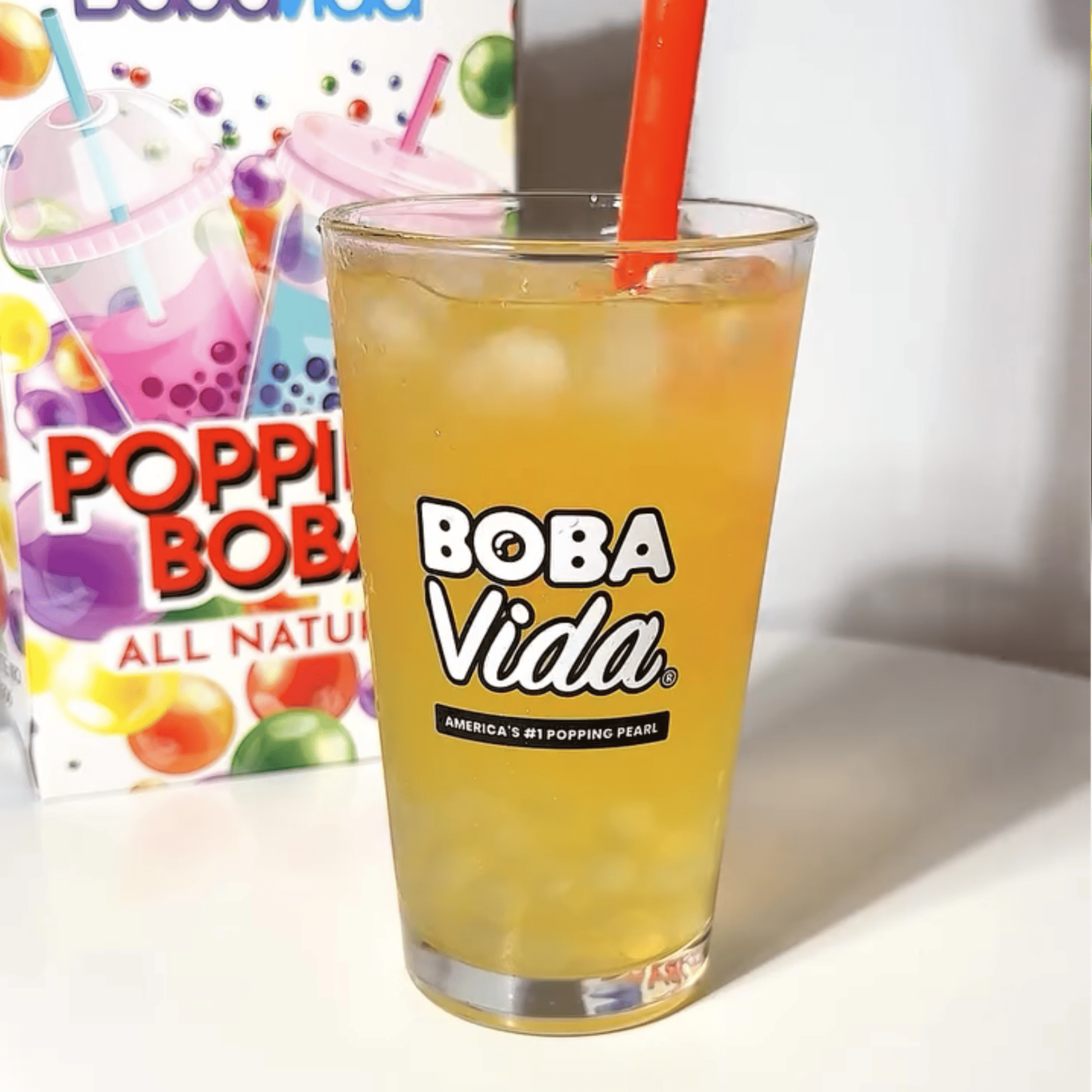 Pineapple-Orange Popping Boba Pearls (10 Pouches) – Tropical