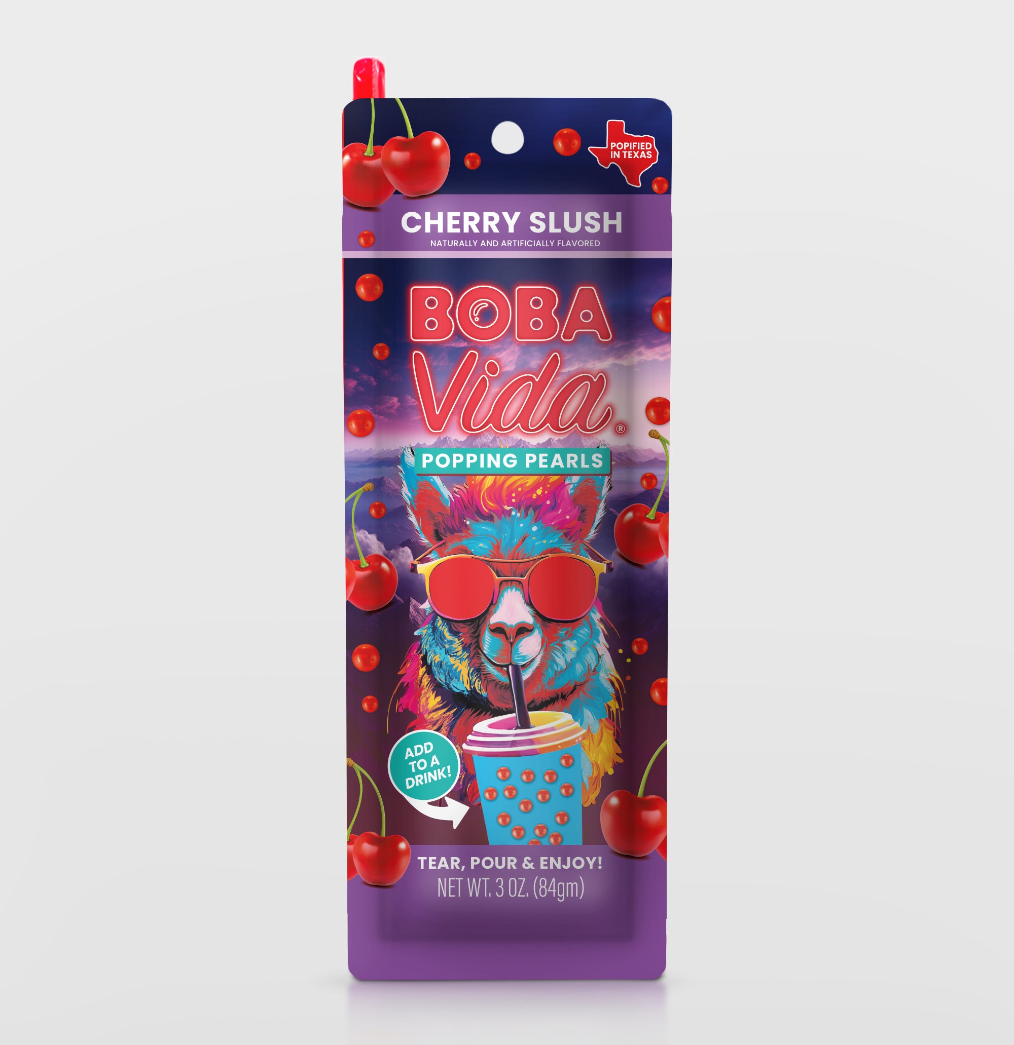 Cherry Slush Popping Boba (NEW)