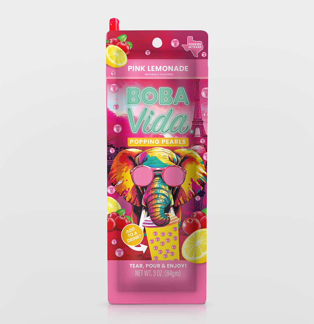 Pink Lemonade Popping Boba