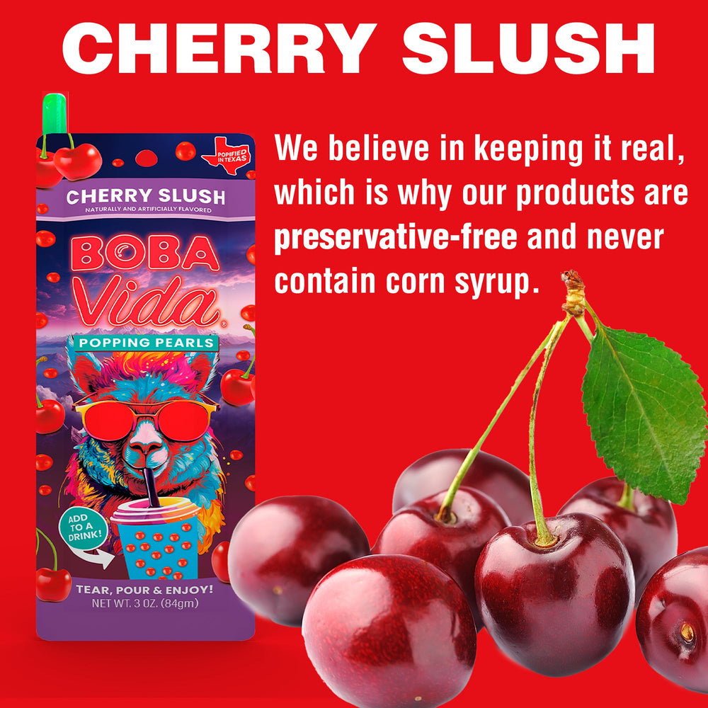 
                  
                    Cherry Slush Popping Boba
                  
                