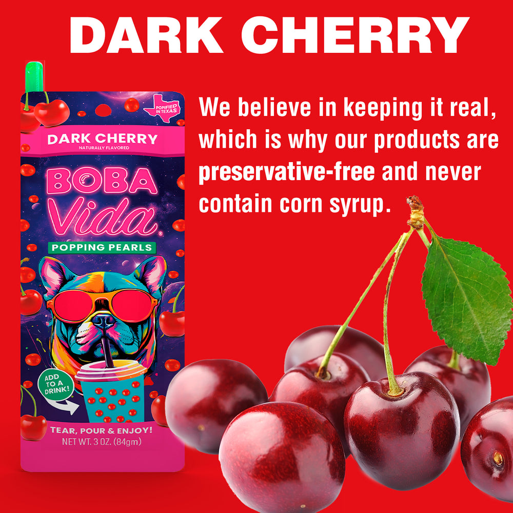 
                  
                    Dark Cherry Popping Boba 
                  
                