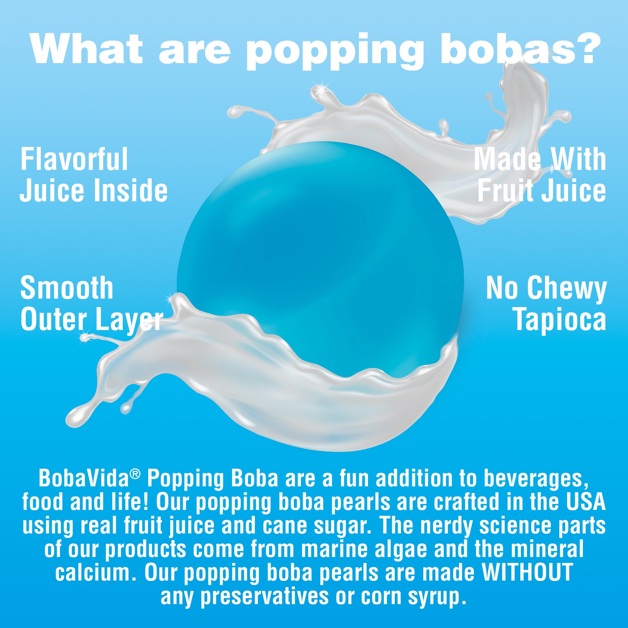 Thai Coconut Popping Boba (10 pouches)