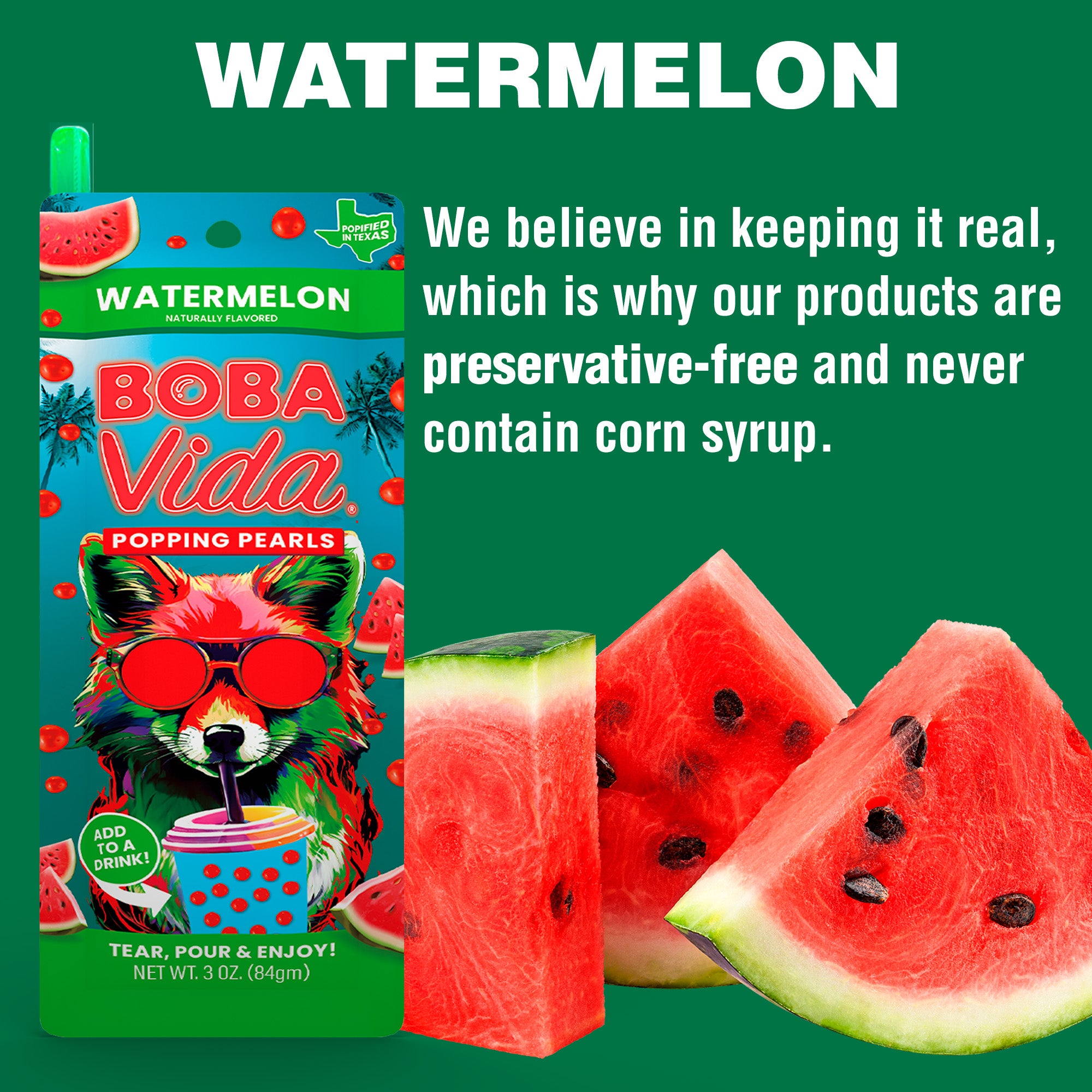 Watermelon Popping Boba (10 pouches)
