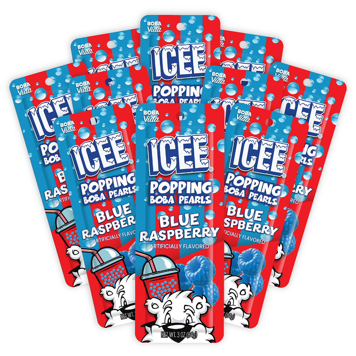 
                  
                    ICEE® Blue Raspberry Popping Boba (10 pouches)
                  
                