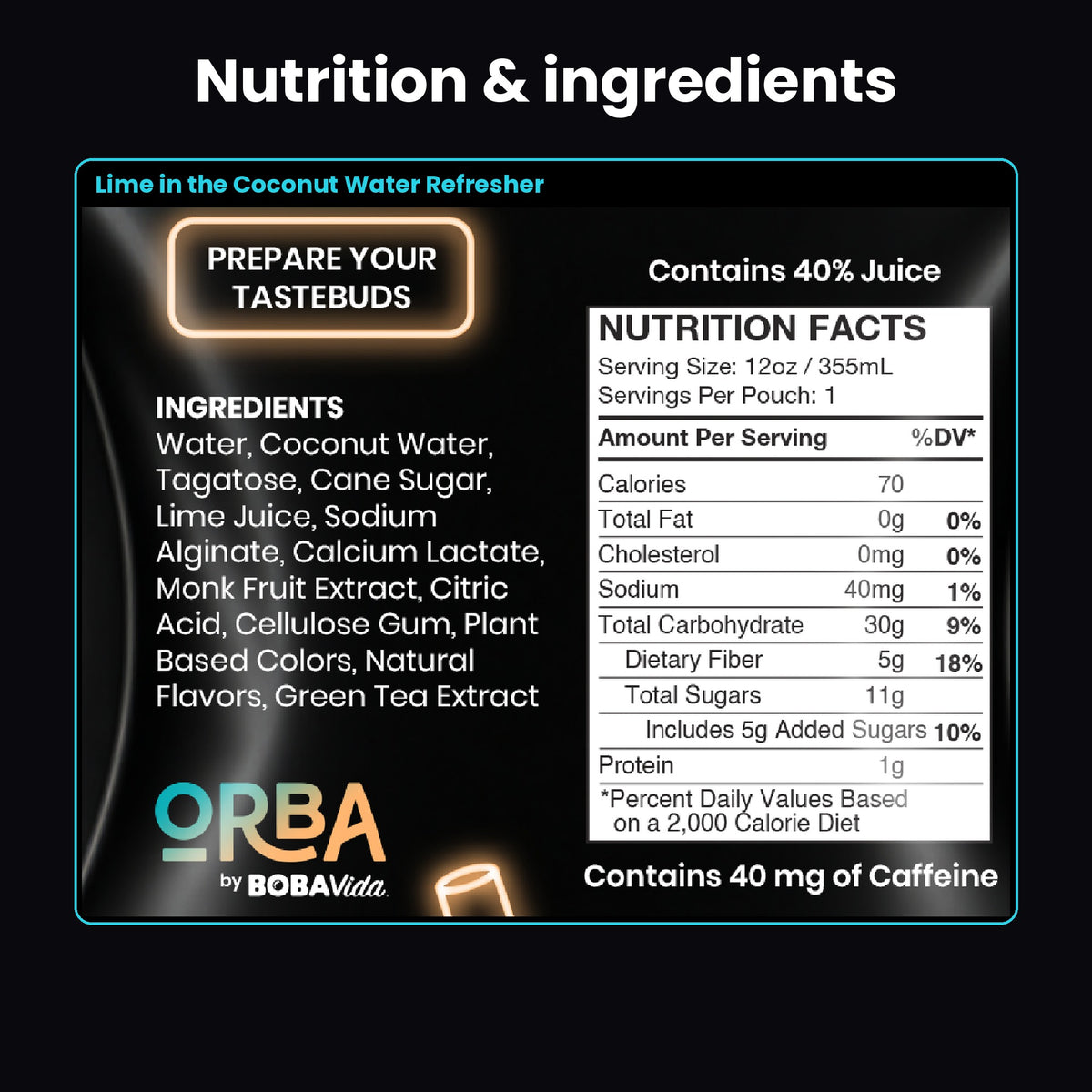 
                  
                    ORBA Lime in the Coconut Water Refresher 4-Pack
                  
                