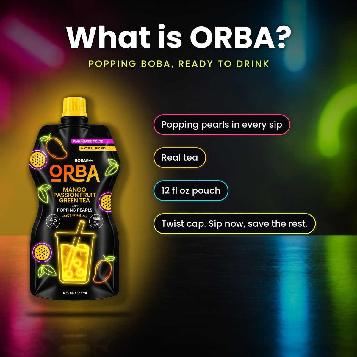 
                  
                    ORBA Mango Passion Fruit Green Tea 4-Pack
                  
                