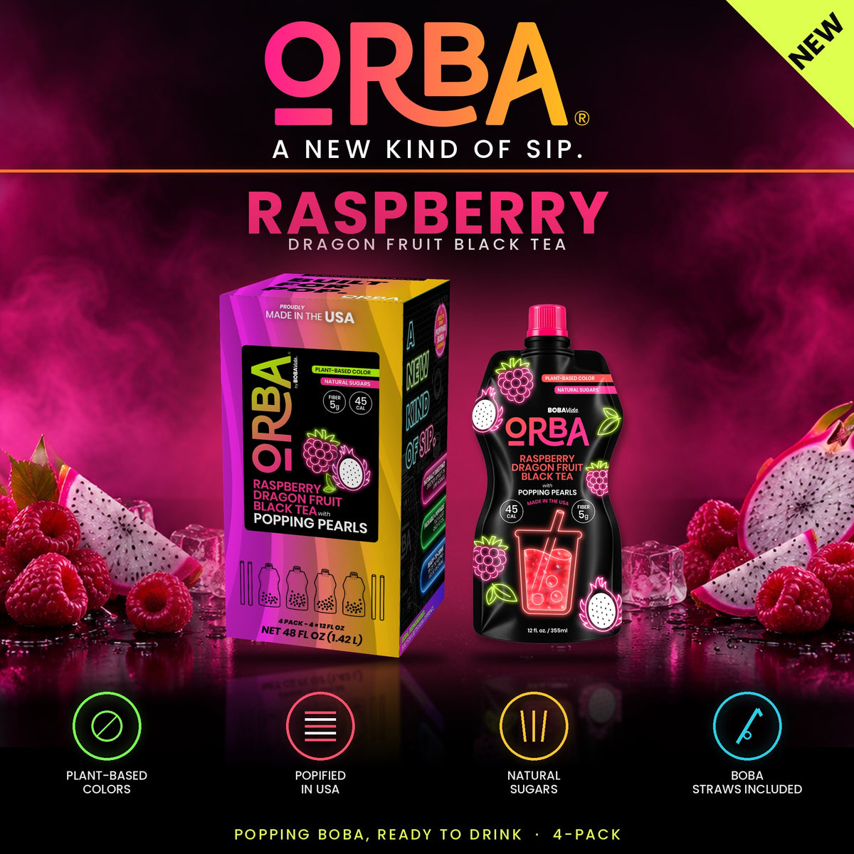 
                  
                    ORBA Raspberry Dragon Fruit Black Tea 4-Pack
                  
                