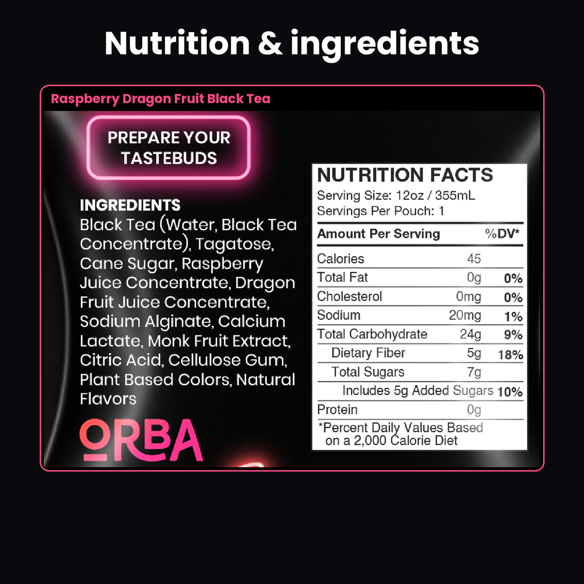 
                  
                    ORBA Raspberry Dragon Fruit Black Tea 4-Pack
                  
                