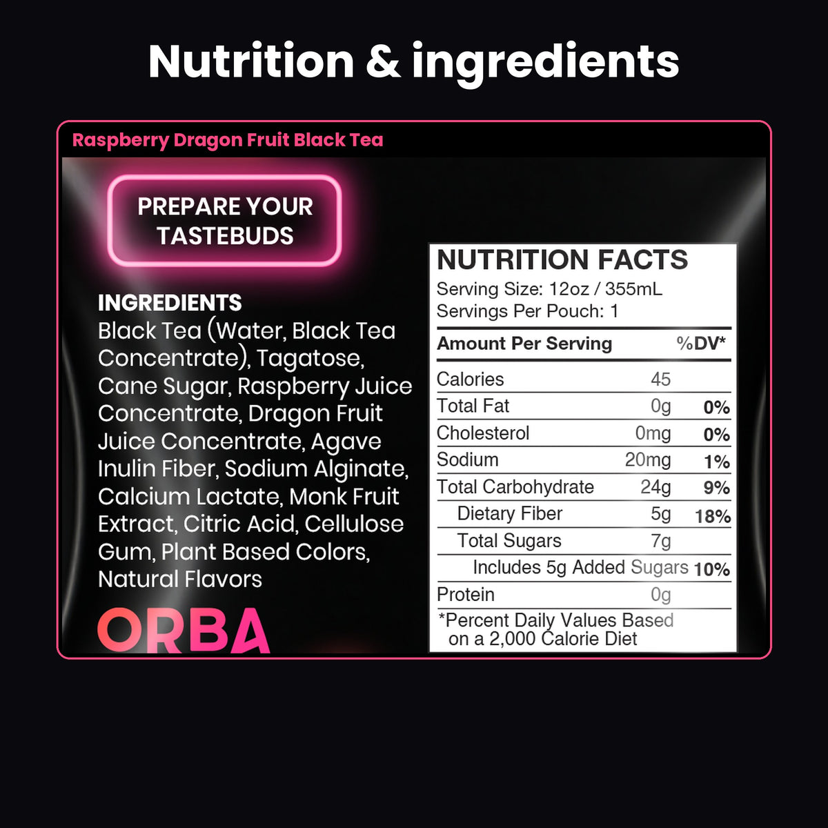 
                  
                    ORBA Raspberry Dragon Fruit Black Tea 4-Pack
                  
                