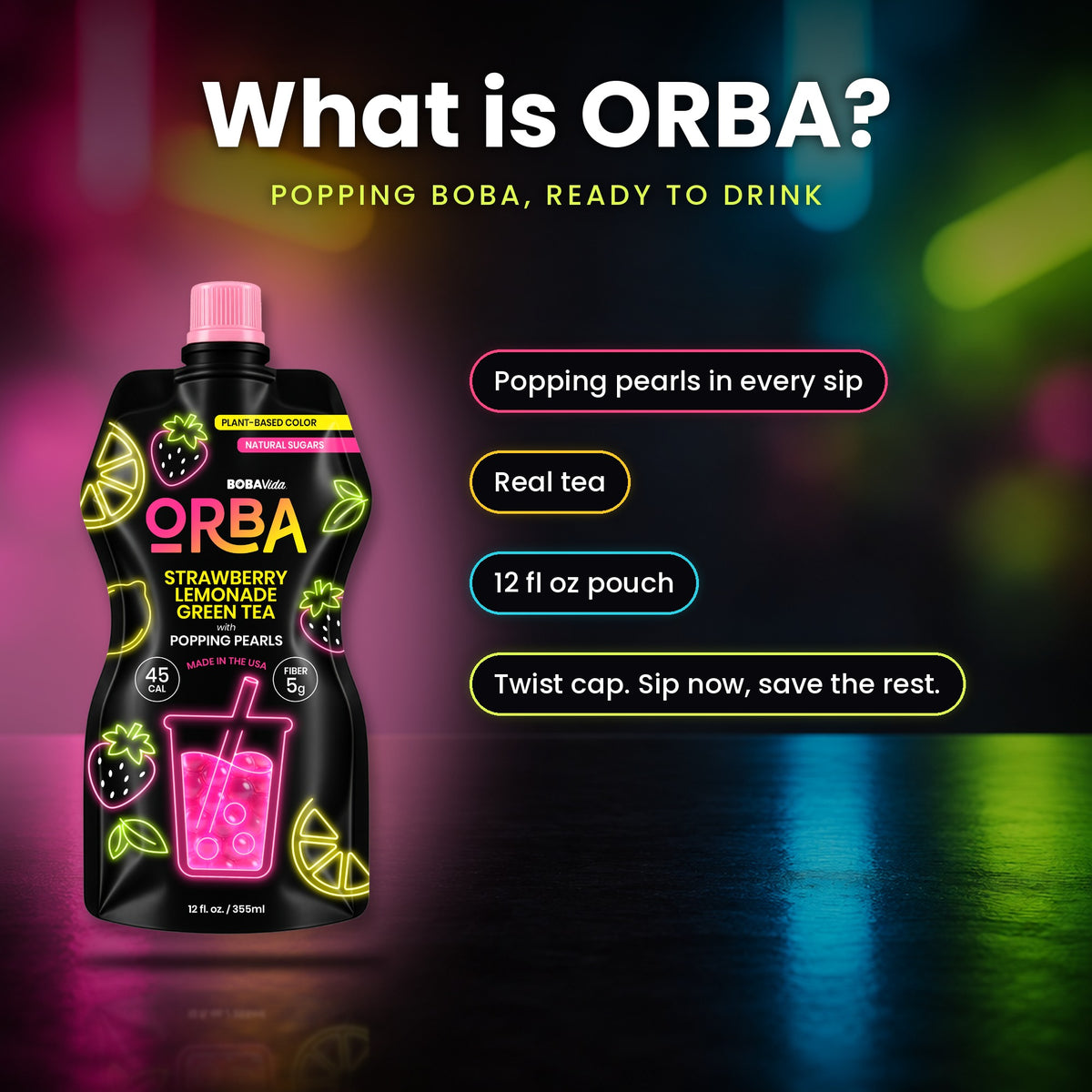 
                  
                    ORBA Strawberry Lemonade Green Tea 4-Pack
                  
                