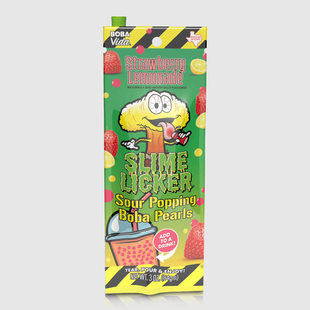 Sour Slime Licker® Strawberry Lemonade Popping Boba (10 Pouches)